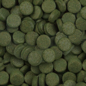 Sera Spirulina Tabs for ornamental fish, herbal sinking tablets for healthy digestion and growth.