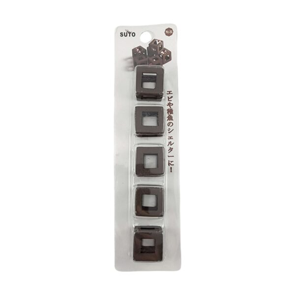 Shrimp Cubes 5pc aquarium ornament, ideal for enhancing shrimp habitats and adding style to tanks.
