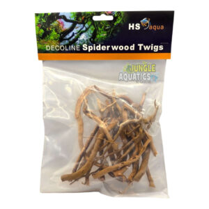 Spider Wood Twigs packaged for aquarium aquascaping, enhancing natural underwater landscapes.