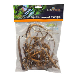 Bag of Spider Wood Twigs for aquarium aquascaping and creating natural underwater landscapes.