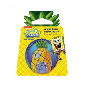 SpongeBob Mini Pineapple Home aquarium ornament packaging for vibrant fish tank decor.
