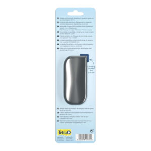 Tetra Magnet Cleaner Flat packaging with cleaning instructions for aquarium glass up to 6mm thick.