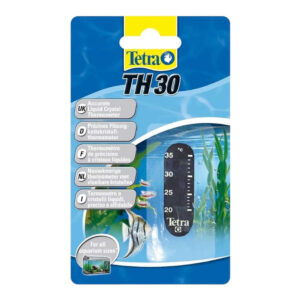 Tetra Thermometer TH 30 packaging, liquid crystal thermometer for accurate aquarium temperature readings.