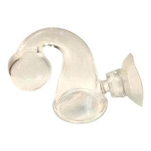 Clear glass CO2 checker for aquariums, designed for monitoring CO2 concentration in aquatic environments.