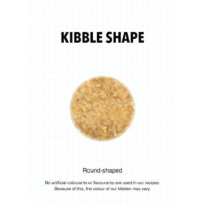 Image of round-shaped kibble for Ultra Cat Optimal Balance Kitten food, highlighting its natural ingredients and texture.