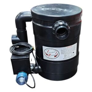 UltraZap Gravity Fed Pond Filter with UV, featuring a high-quality sponge for efficient pond water filtration.
