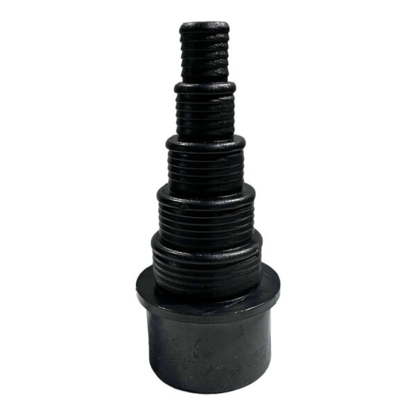 UltraZap Hosetail Reducer 50mm pipe fitting adapter for versatile size adjustments from 50mm to 16mm.