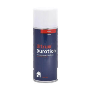 Ultrum Duration Aerosol Spray 350ml for long-lasting flea prevention in homes and environments.