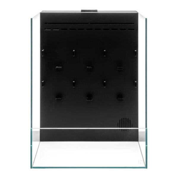 UNS Foresta Paludarium 35E glass tank with built-in filtration and waterfall wall design for aquatic plants.