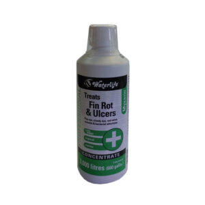 Waterlife Myxazin 500ml bottle for treating fin rot and ulcers in aquaria, effective against bacterial infections.