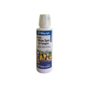 Waterlife Protozin treatment bottle for white spot and fungus, effective against fish parasites and fungal infections, 250 litres.