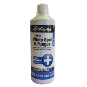 Waterlife Protozin bottle for treating white spot and fungus in tropical and coldwater aquaria, 500ml concentrate.