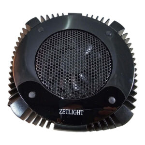Zetlight X9 heater with a sleek design and efficient cooling fan for marine LED light applications.